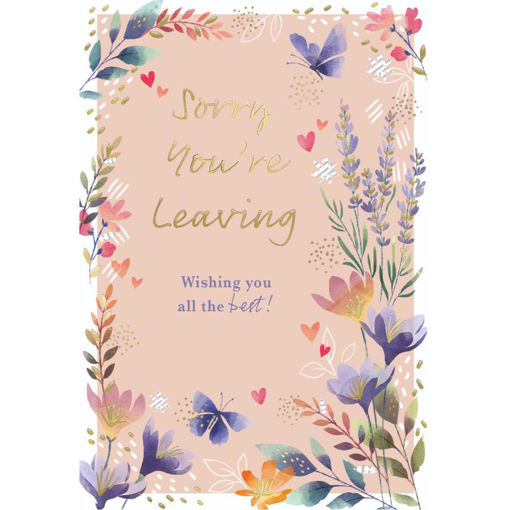 Picture of SORRY YOURE LEAVING CARD